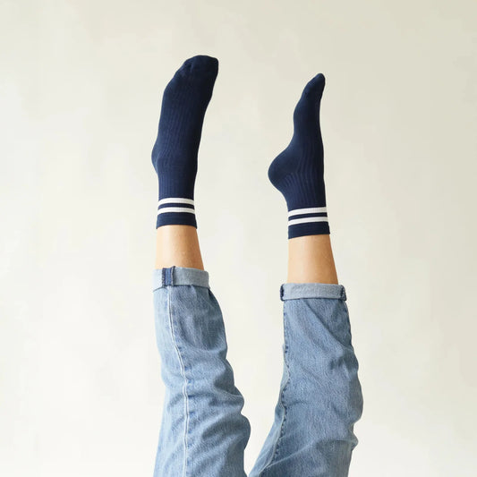 Bamboo Ankle Socks - Navy Blue