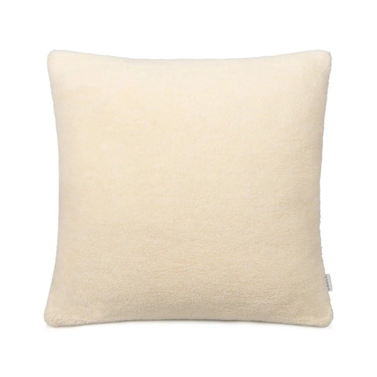 Chalk UK Sherpa Square Cushion with Pad - Cream