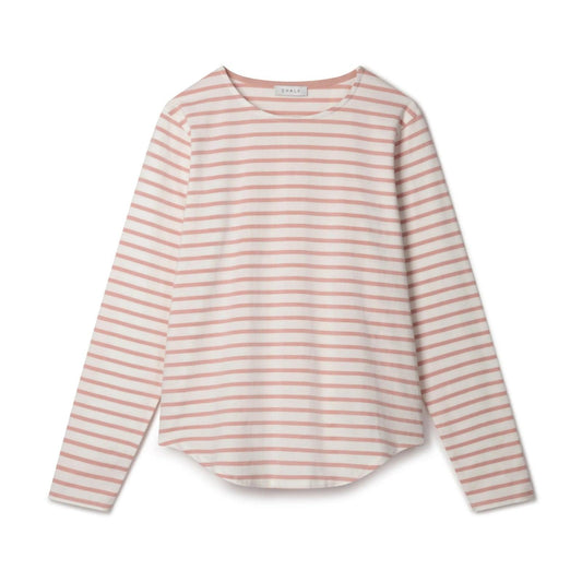 Chalk UK Fleur Striped T-Shirt - Pink and White