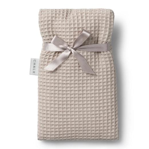 Chalk Waffle Hot Water Bottle - Stone