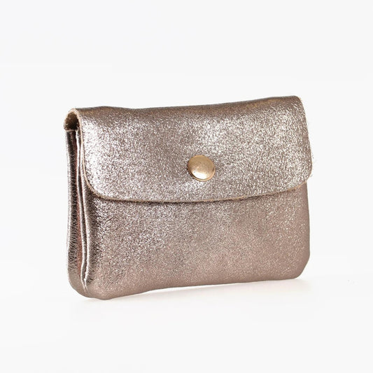 MSH Small Leather Coin Purse - Champagne