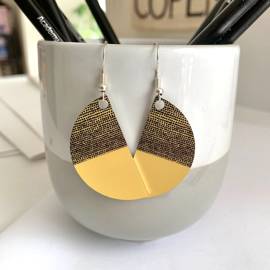 Jenni Douglas Drop Earrings -  Mustard Arc