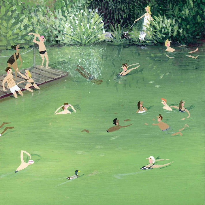 Greetings Card - Wild Swimming