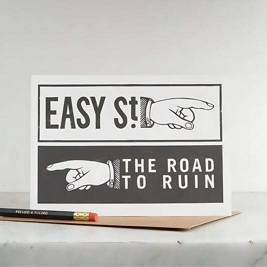 Greetings Card - Easy Street