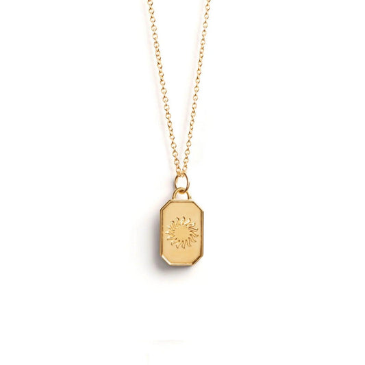 Wanderlust Life Elemental Gold Necklace - Sun Pendant