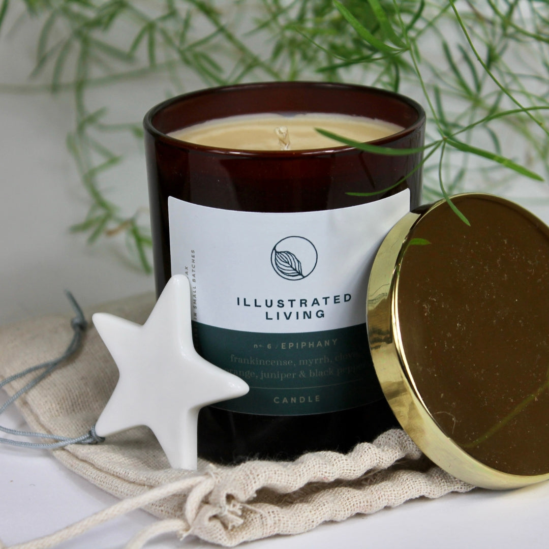 Illustrated Living Epiphany No.6 Natural Wax Candle