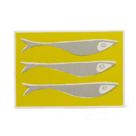 Cambridge Greetings Card - Three Fish