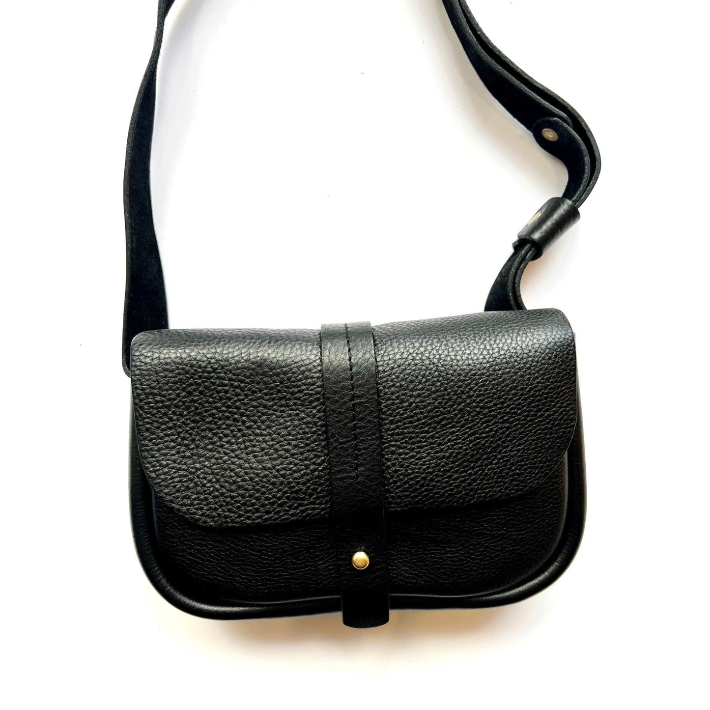 P. Kirkwood Leather Dio Cross Body Bag - Black