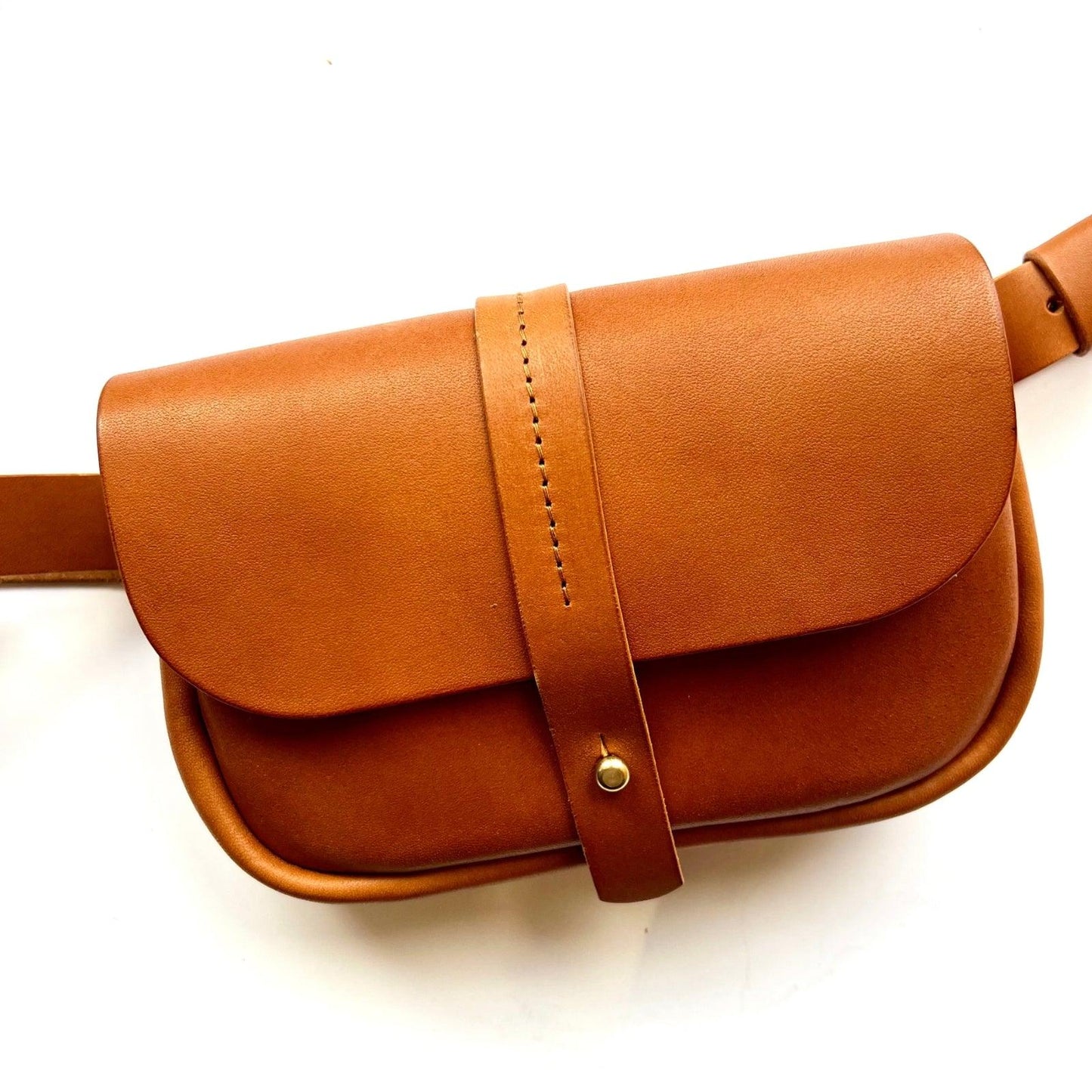 P. Kirkwood Leather Dio Cross Body Bag - Light Tan