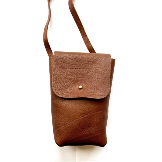 P. Kirkwood Leather Leather Small Bag - Tan