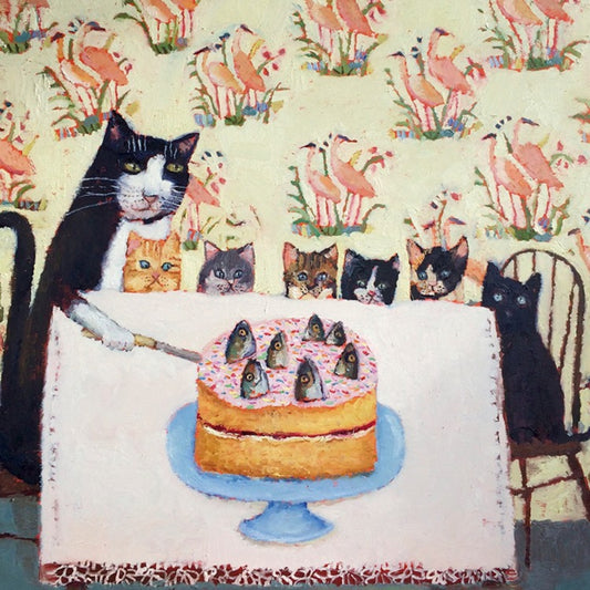 Greetings Card - Happy Birthday Cats