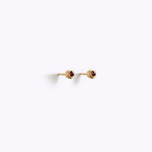 Wanderlust Life January Birthstone Studs - Garnet