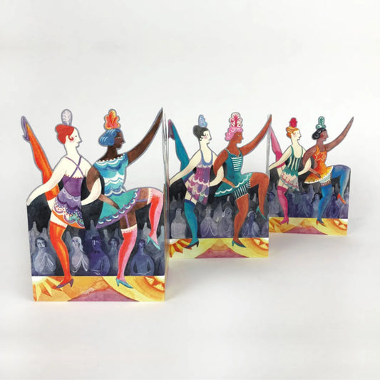 Greetings Card - Cabaret Dancers