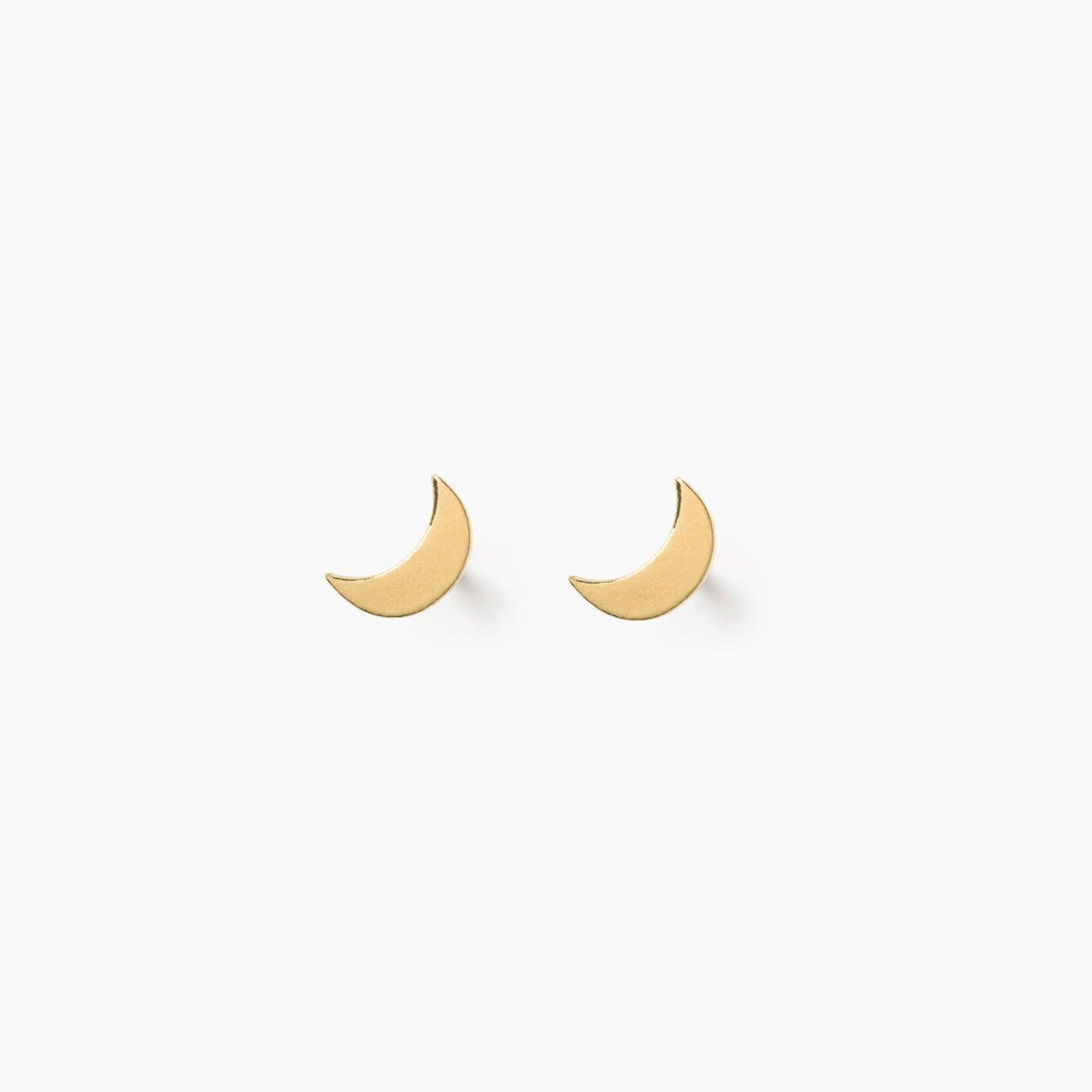 Wanderlust Life Gold Stud Earrings - Luna Crescent