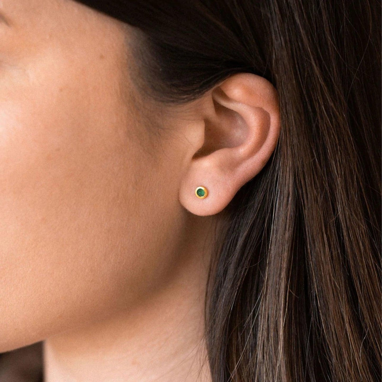 Wanderlust Life May Birthstone Studs - Emerald