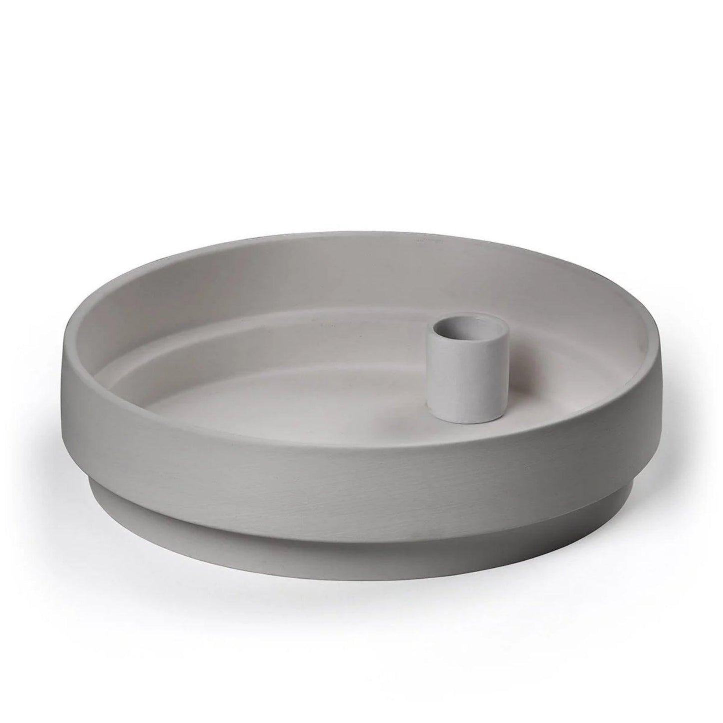 Aery Large Orbital Step Candle Holder - Grey