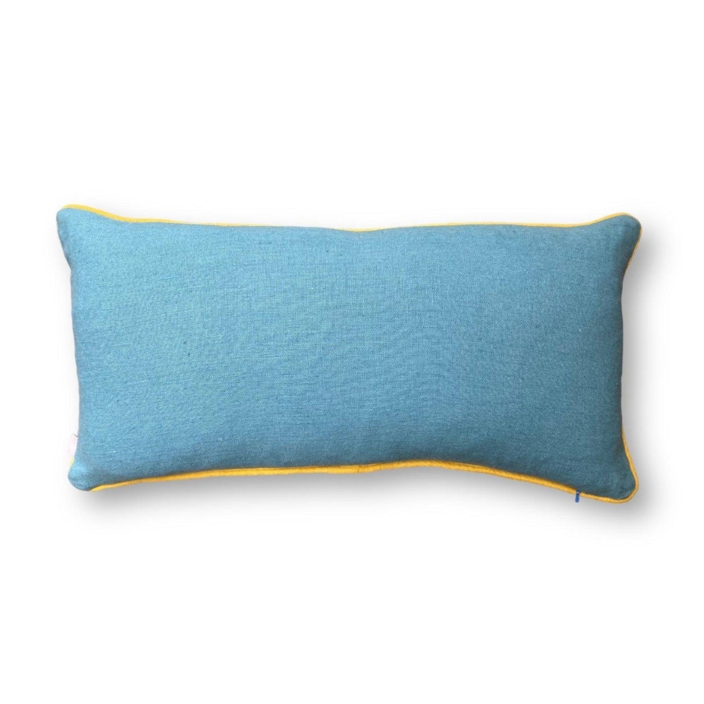 Jennie Jackson Oblong Linen Cushion - Low Tide