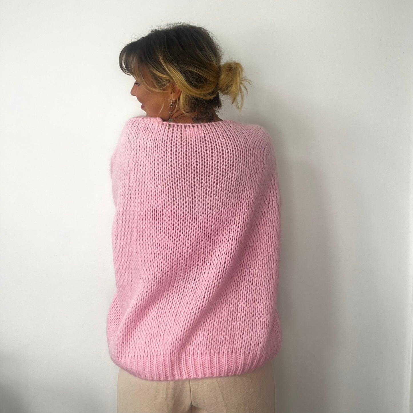 OST London Smila Mohair Cardigan - Candy Pink