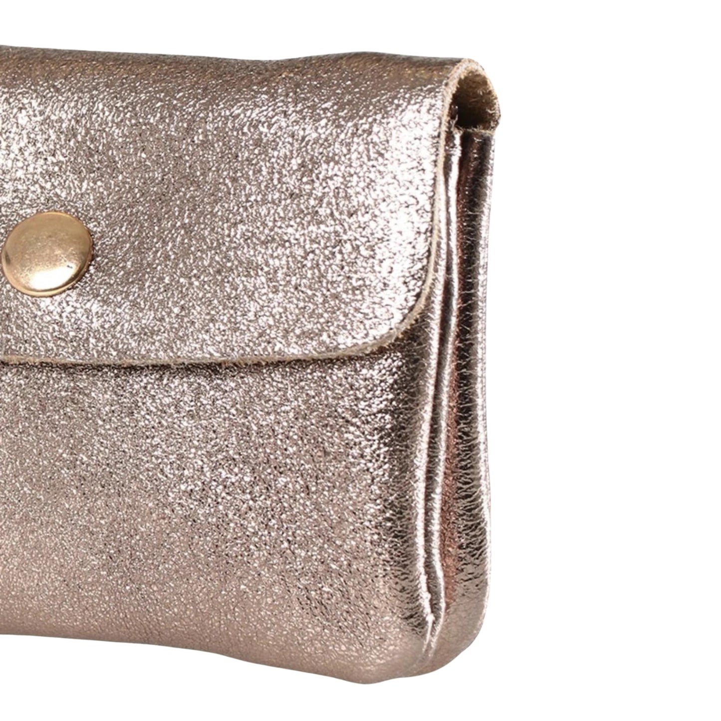 MSH Small Leather Coin Purse - Champagne