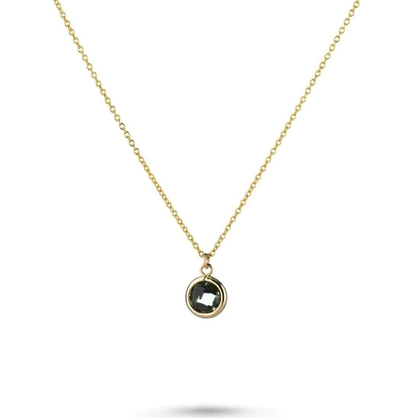 One & Eight Gold Necklace - Smoke