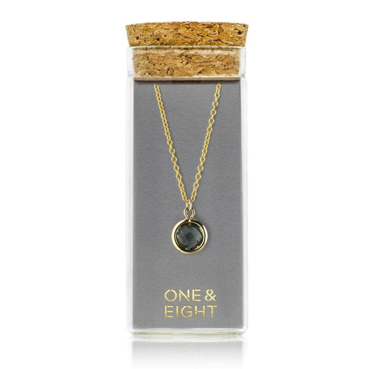 One & Eight Gold Necklace - Smoke