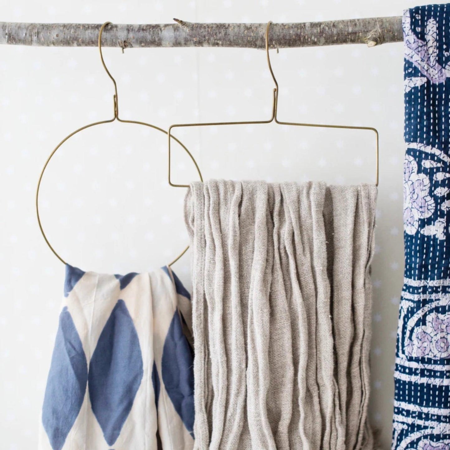 Fog Linen Scarf Hanger - Brass