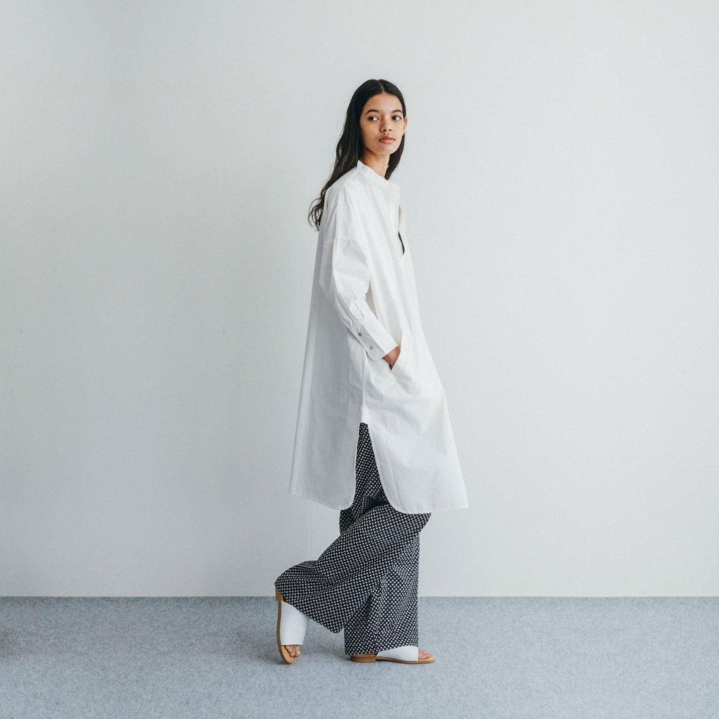 Fog Linen Cotton Charita Trousers - Leaf Black