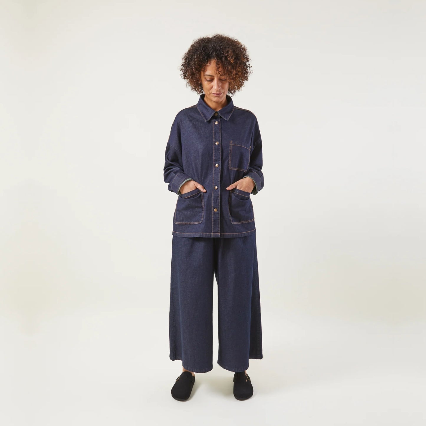 Chalk UK Armelle Trouser - Denim Chambray