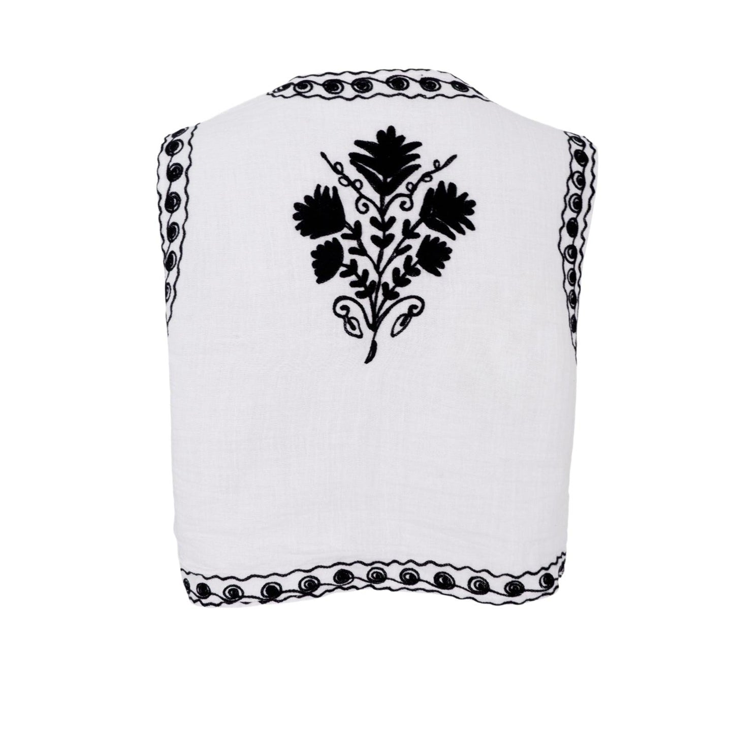 Black Colour DK Gili Vest - Black and White