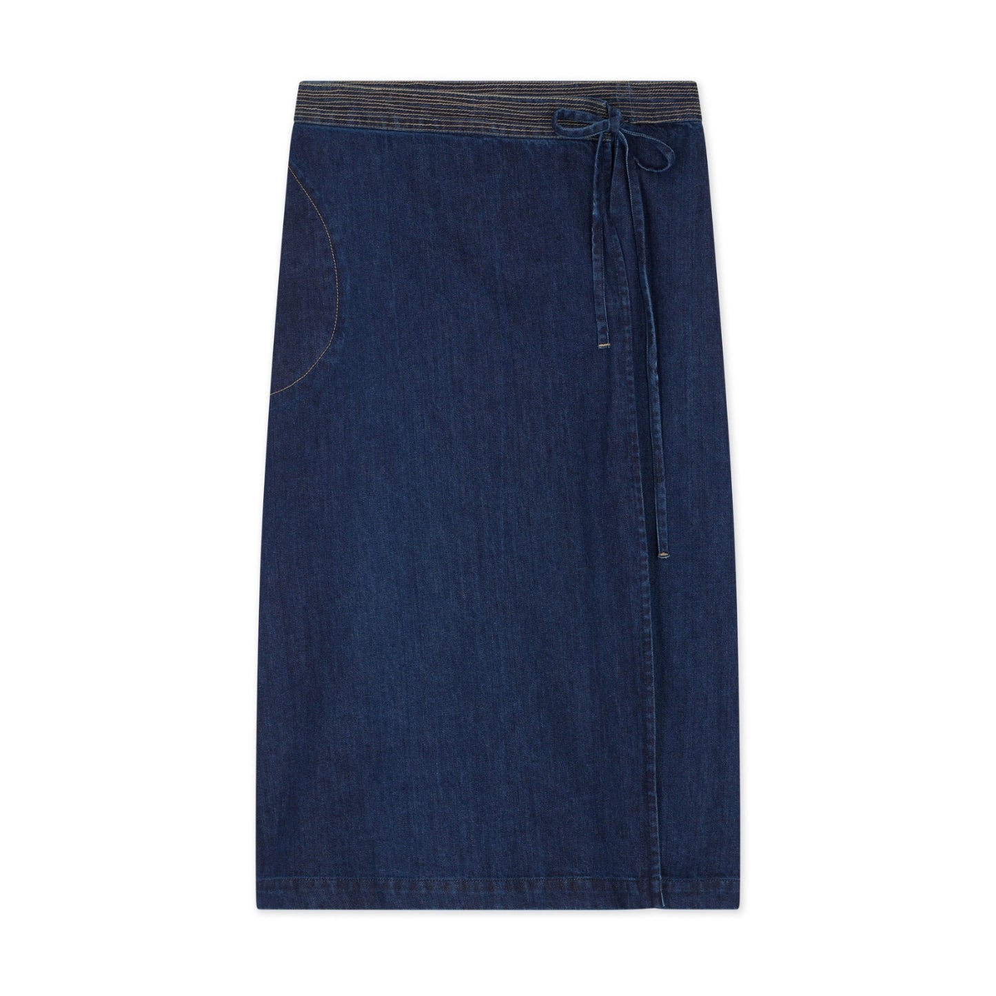 Leon and Harper Jana Wrap Skirt - Denim