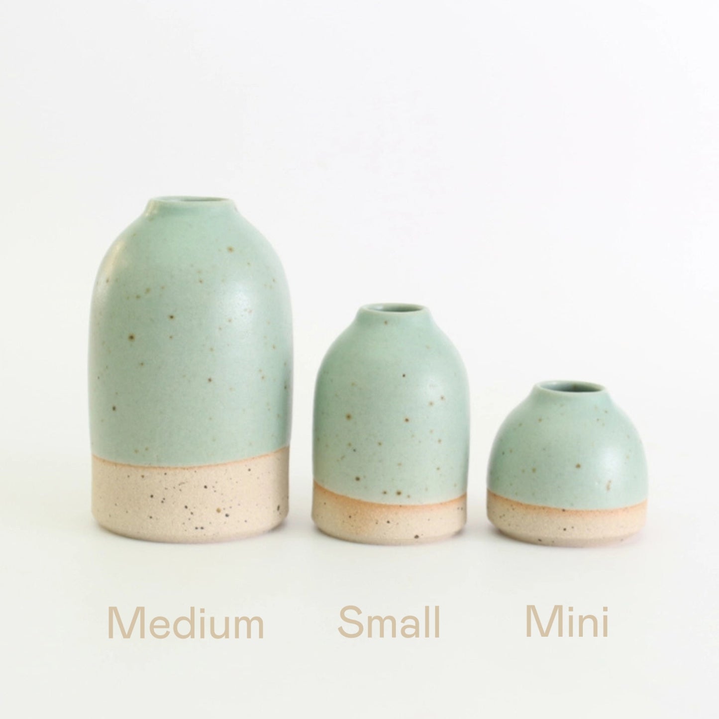 Habulous Stoneware Bud Vase - Mint Green