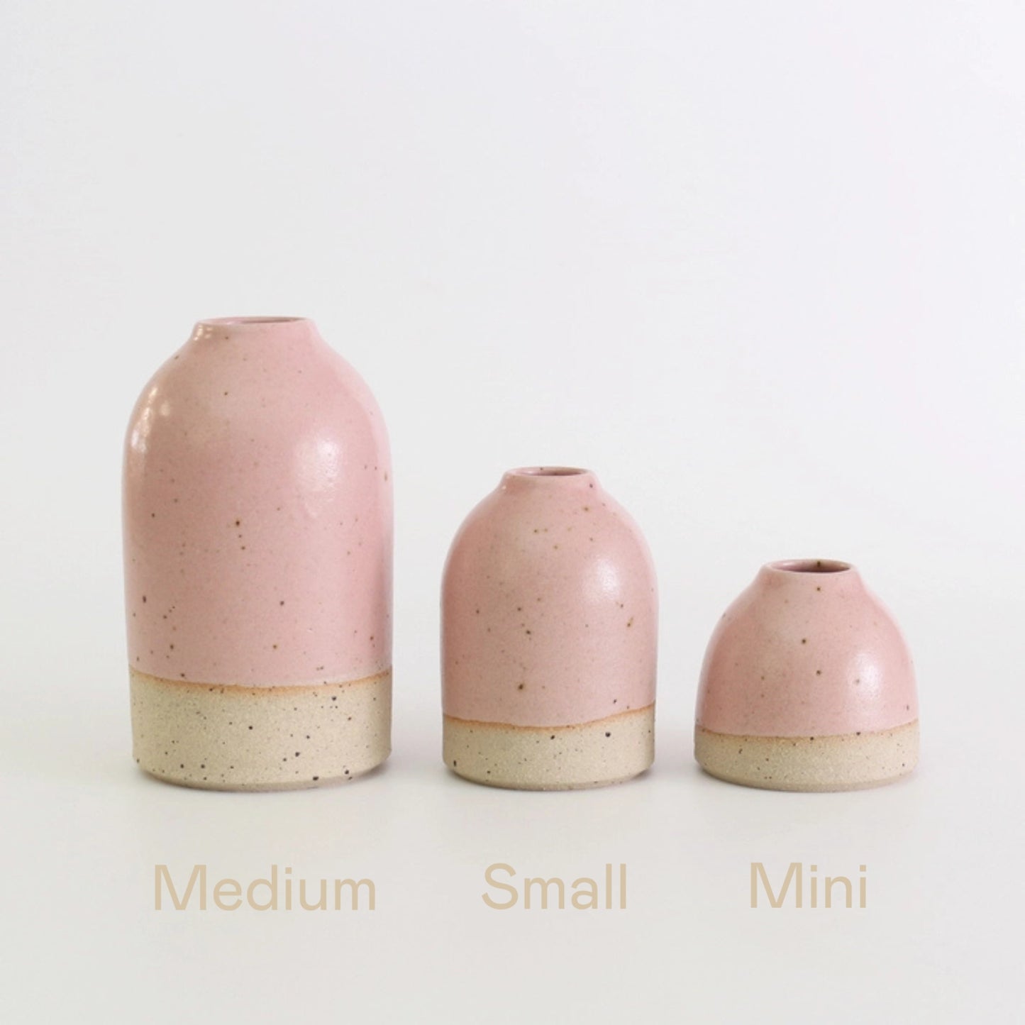 Habulous Stoneware Bud Vase - Pale Pink