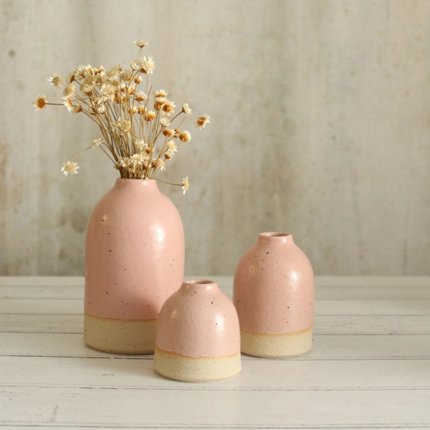 Habulous Stoneware Bud Vase - Pale Pink