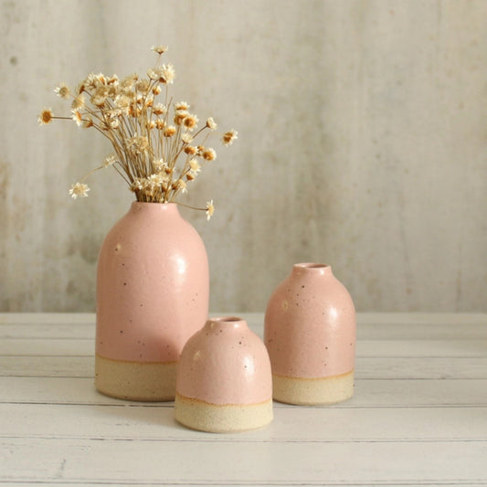 Habulous Stoneware Bud Vase - Pale Pink