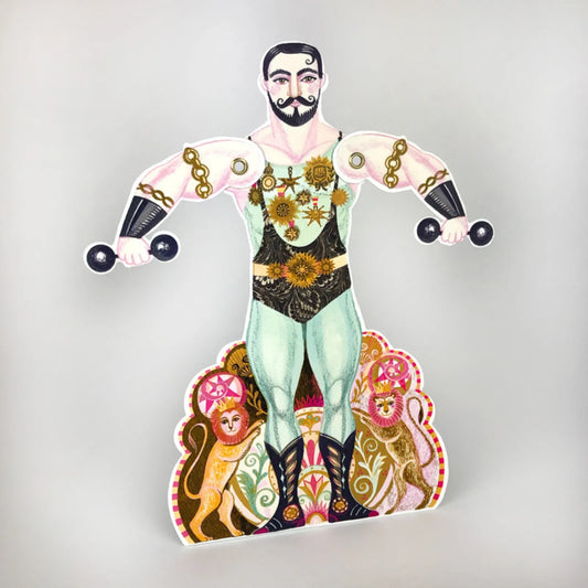 Greetings Card - Strongman