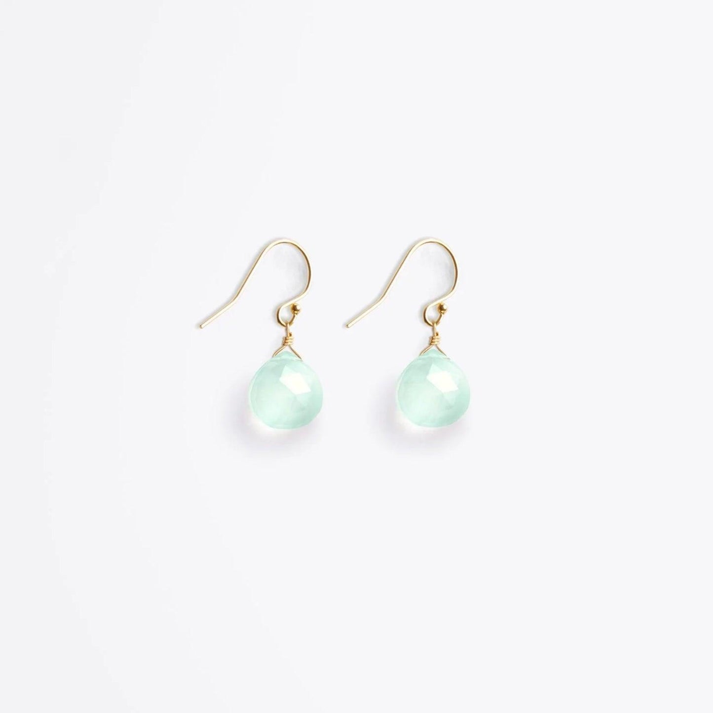 Wanderlust Life Isla Drop Earrings - Sea Glass Chalcedony