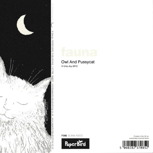 Greetings Card - Owl and Pussycat