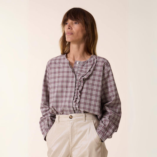 Leon and Harper Colina Blouse - Multicolour Check