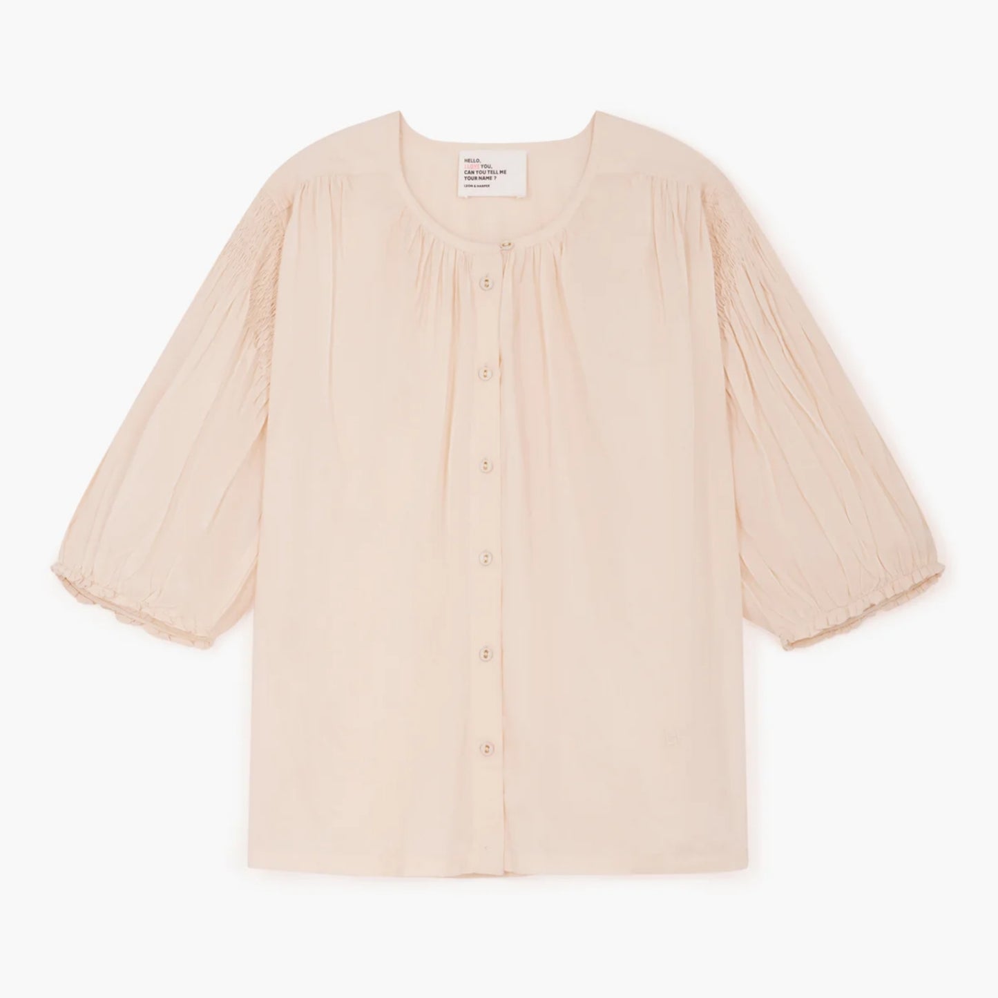 Leon and Harper Corso Plain Blouse - Ecru