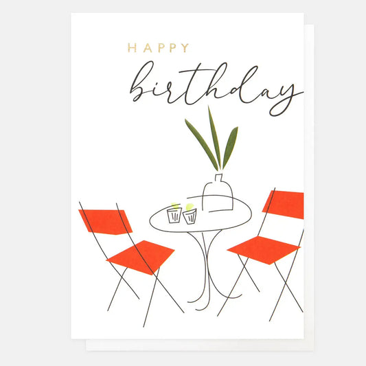 Greetings Card - Birthday Drinks