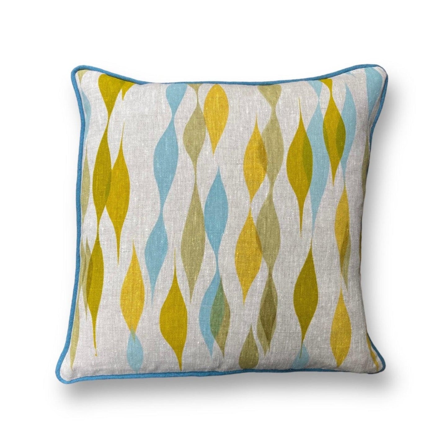 Jennie Jackson Square Linen Cushion - Low Tide