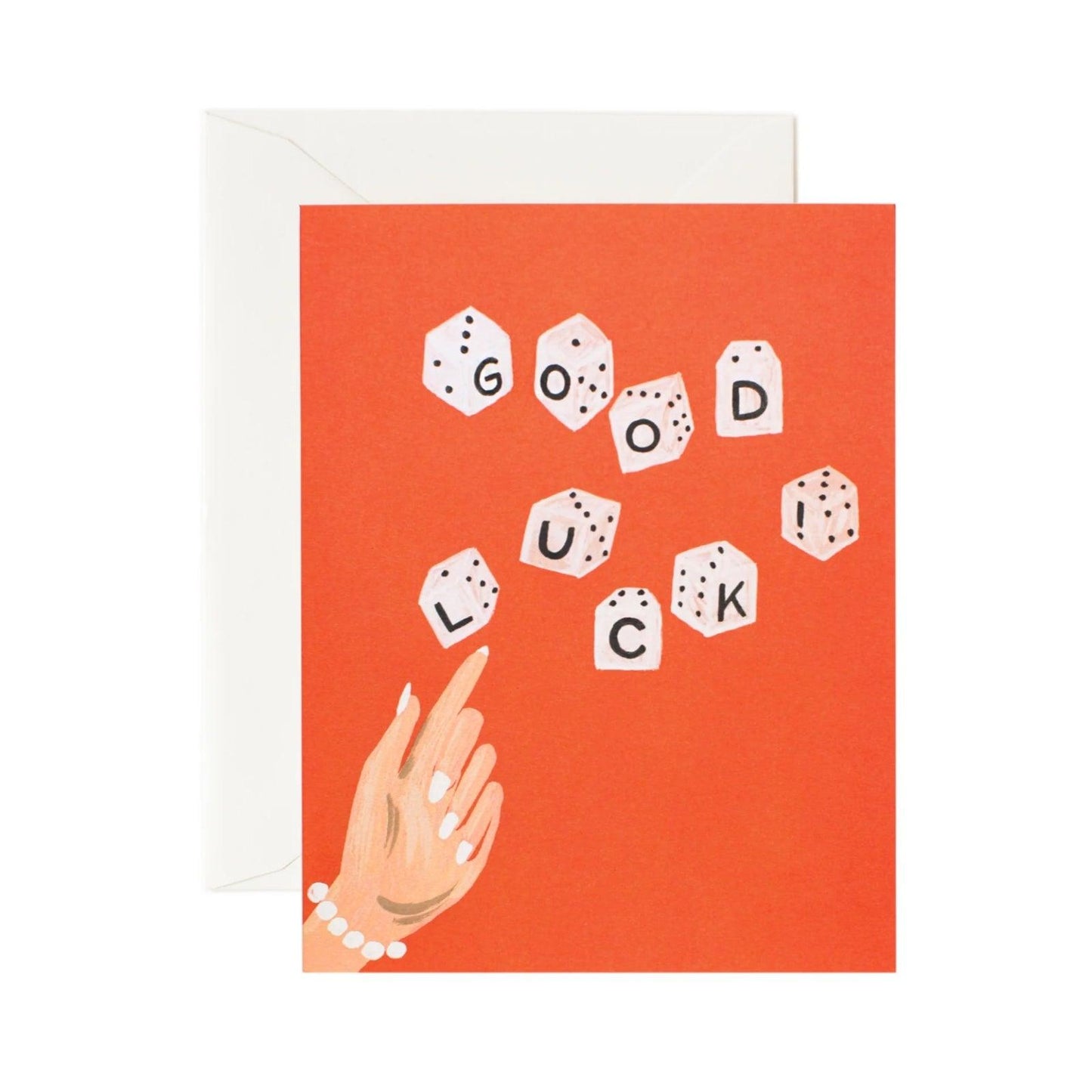 Rifle Paper Greetings Card - Good Luck Dice