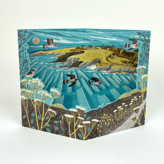 Art Angels Greetings Card - Maenporth Coast Path