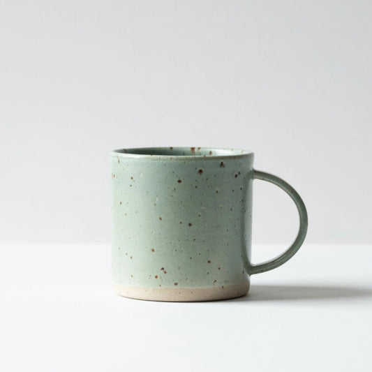 Dor & Tan Mug - Celadon and Speckled