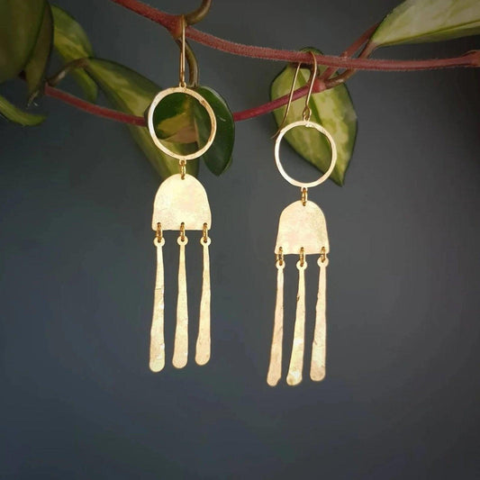 Nic Danning Brass Earrings - Nimbus