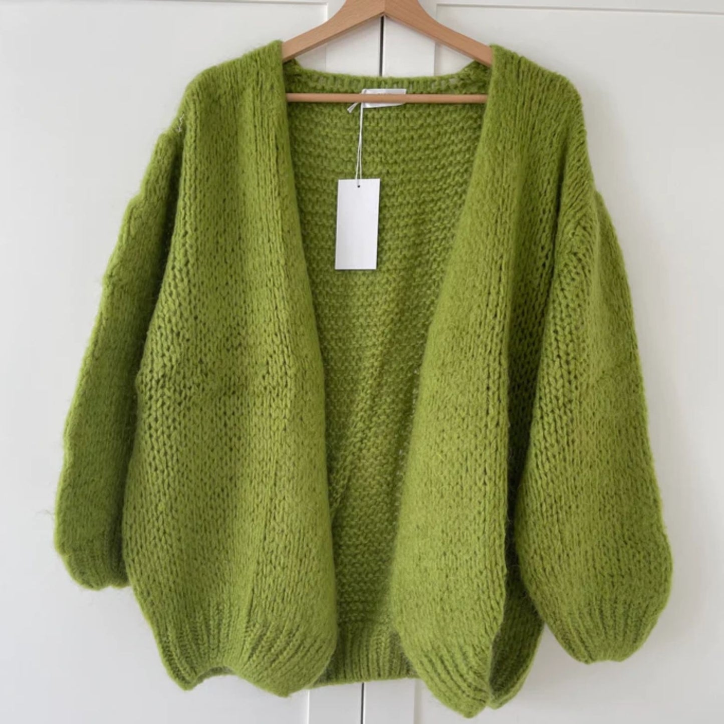 OST London Smila Mohair Cardigan - Lime Green