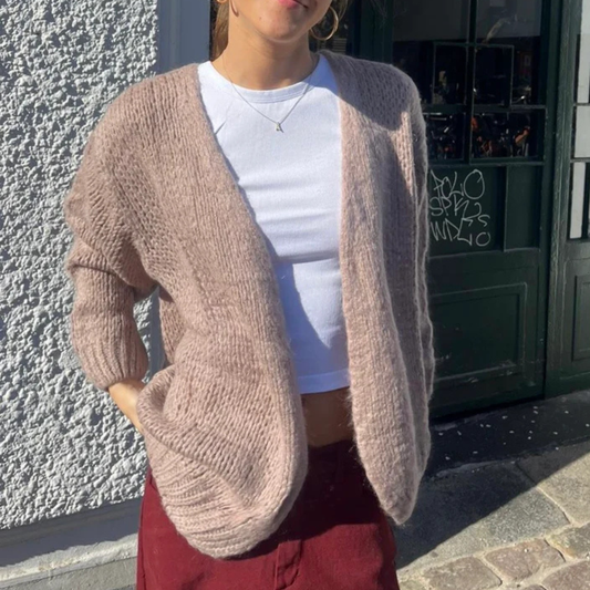 Smila Mohair Cardigan - Taupe