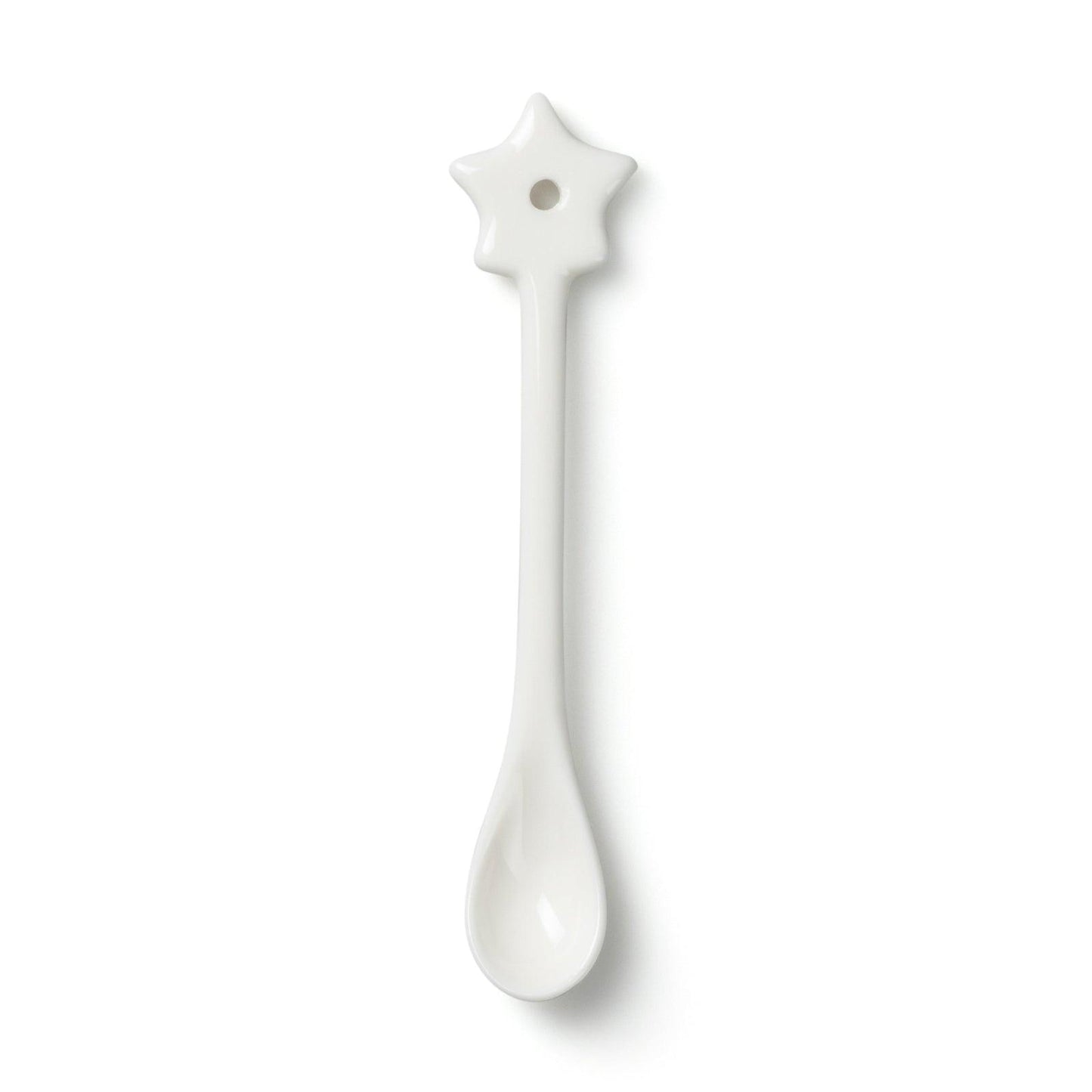 Chalk UK Ceramic Star Spoon - White