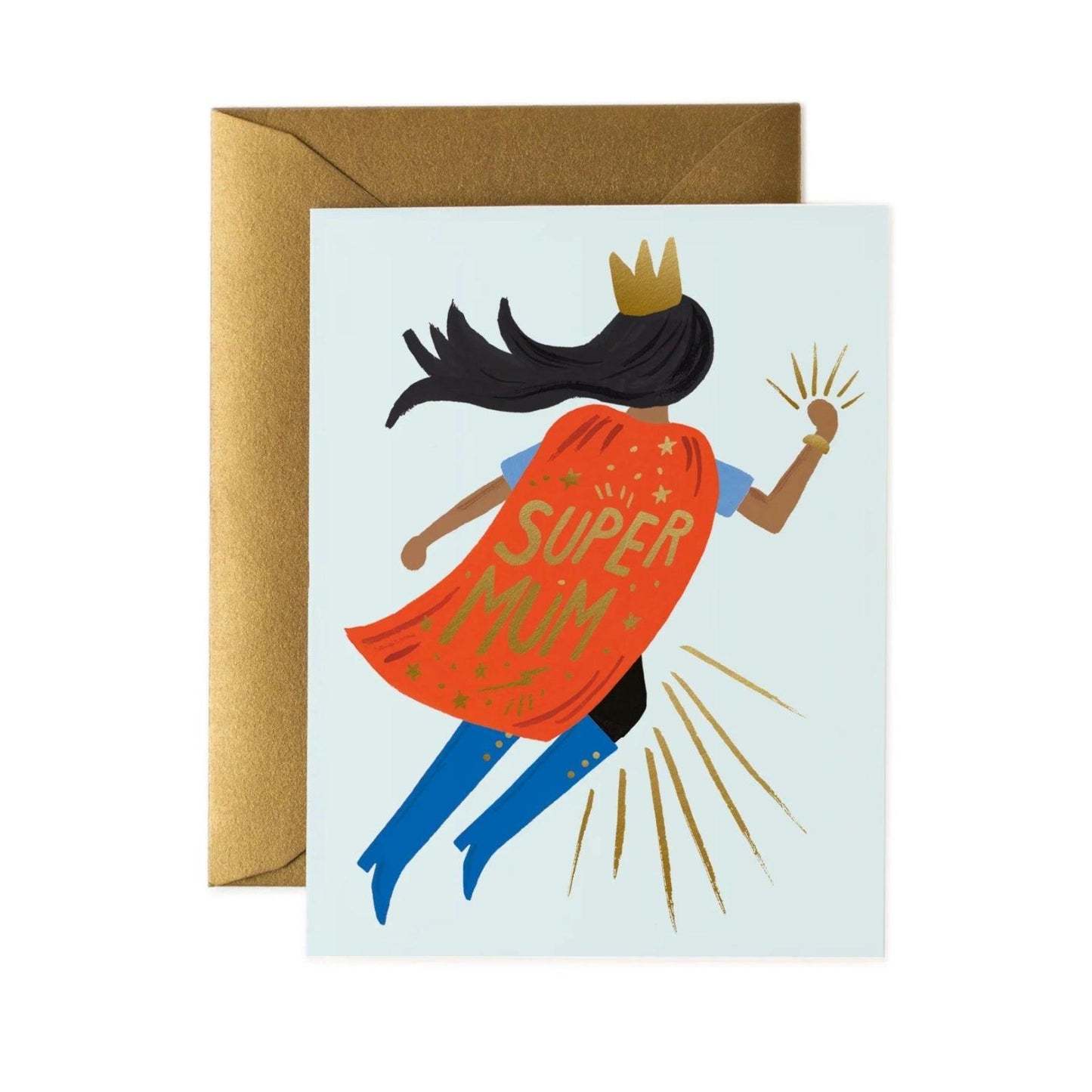 Rifle Paper Greetings Card - Super Mum Red