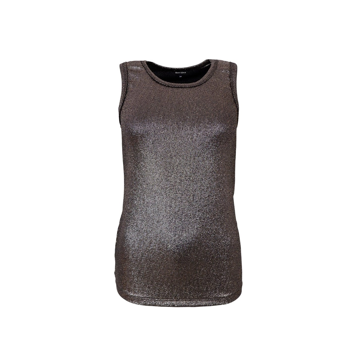 Sleeveless Shimmer Top - Gun Metal Grey